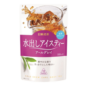 【日本直邮】 日本 日东红茶 冷泡冰茶伯爵茶茶包 12包入