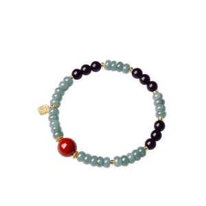  Old Material Small Leaf Rosewood + Ice Seed Blue Water Jade *1