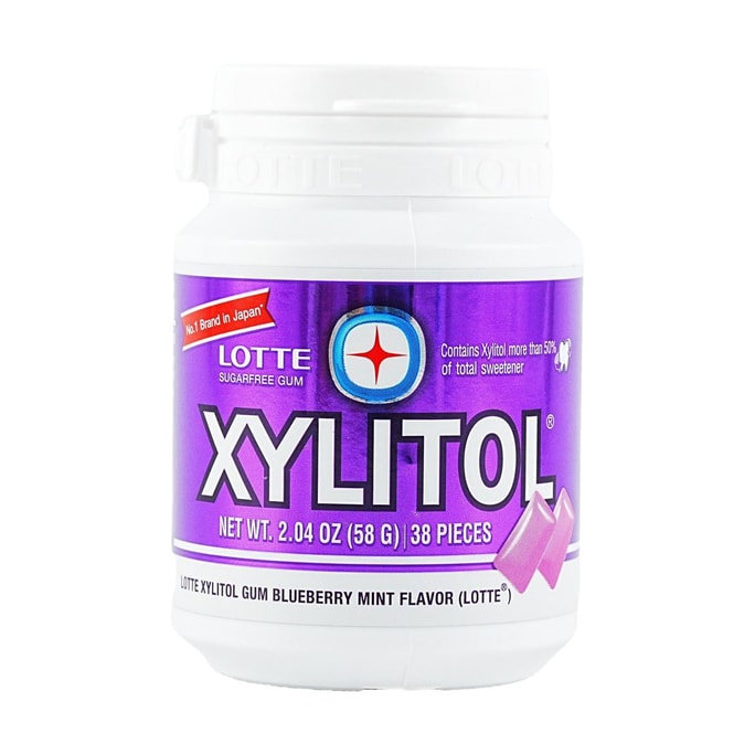 Xylitol Bluebry Mint Gum 2.04z