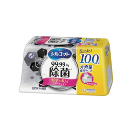 Silcot 99.99% Sterilizing Wet Tissue [100 sheets, large capacity]