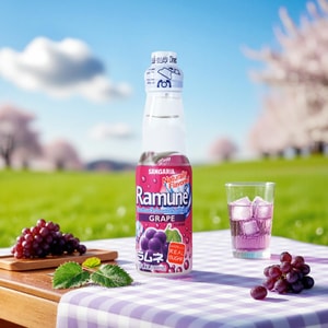 Ramune Soda Grape Flavor, 6.76 fl oz *6【6 Pack】