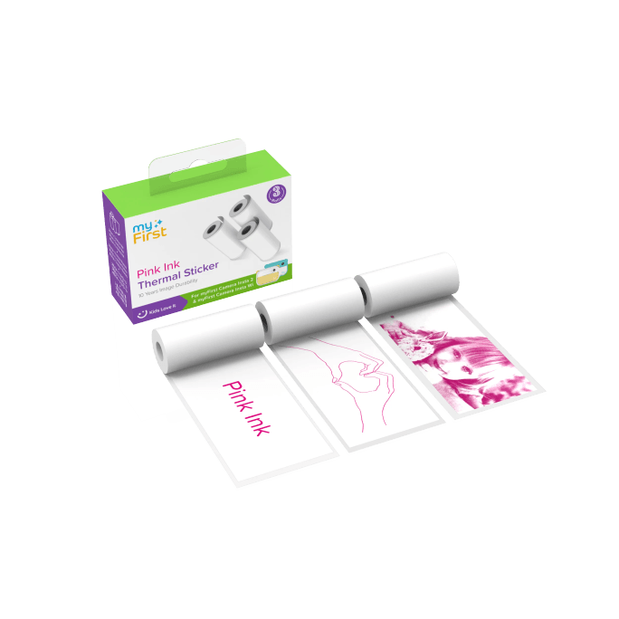Thermal Sticker White with Pink Ink for  Insta 2/Insta Wi/Insta 20
