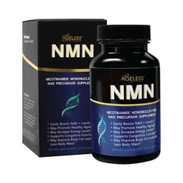 American Ageless 안티에이징 뷰티 NMN 니코틴아미드 모노뉴클레오티드 nad+ 보충제 60 캡슐