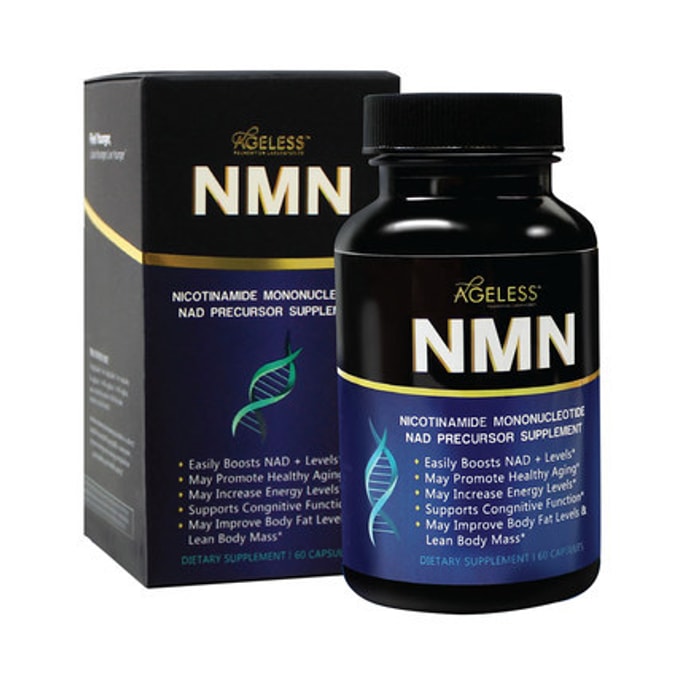 American Ageless アンチエイジング ビューティー NMN ニコチンアミド モノヌクレオチド NAD+ サプリメント 60 カプセル