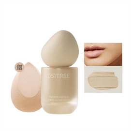 5K HD Foundation Natural Color 30g per bottle (Suitable for oily skin - Comes with a beauty egg) 