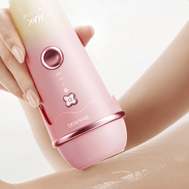 IPL Hair Removal Device with Sapphire Ice-Cooling Tech, Gentle Full Body Use, #Sakura Milk Pudding 