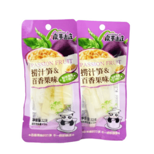 Passion Fruit Juice Bamboo Shoot Sour and Spicy Refreshing Appetizer Snack 32g * 4 packs