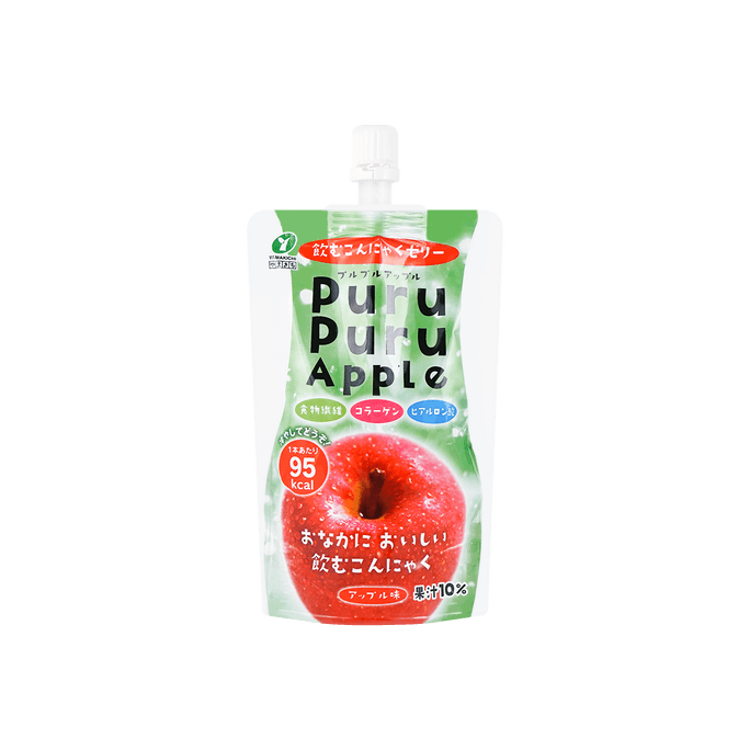 日本山吉果 Puru Puru蔬果蒟蒻飲 蘋果口味130g