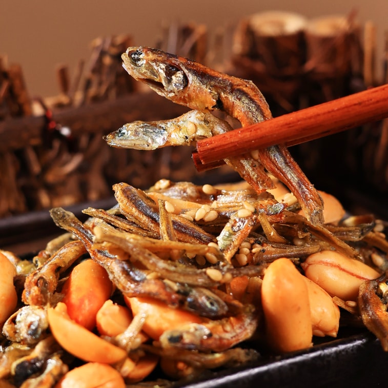 水一方 【网红爆款】  小鱼干花生仁 花生豆油炸小鱼干花生米 麻辣味 76g 5