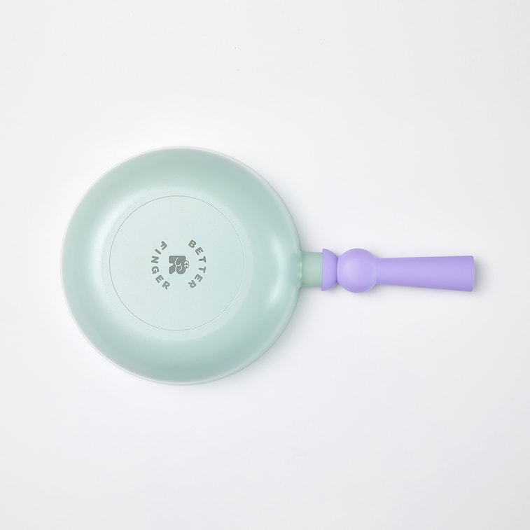 BETTER FINGER Cast Aluminum Wokpan Blue 9" 10