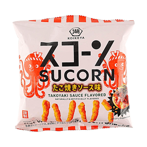 Takoyaki Sauce Flavored Corn Snacks 1.1 oz 【Crispy Savory Snack】