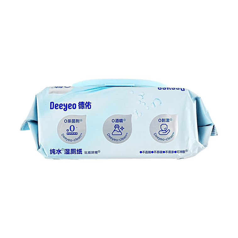 Pure Water Wet Toilet Wipes Sensitive Skin Alcohol-Free XL 80 Sheets * 1 Pack 3