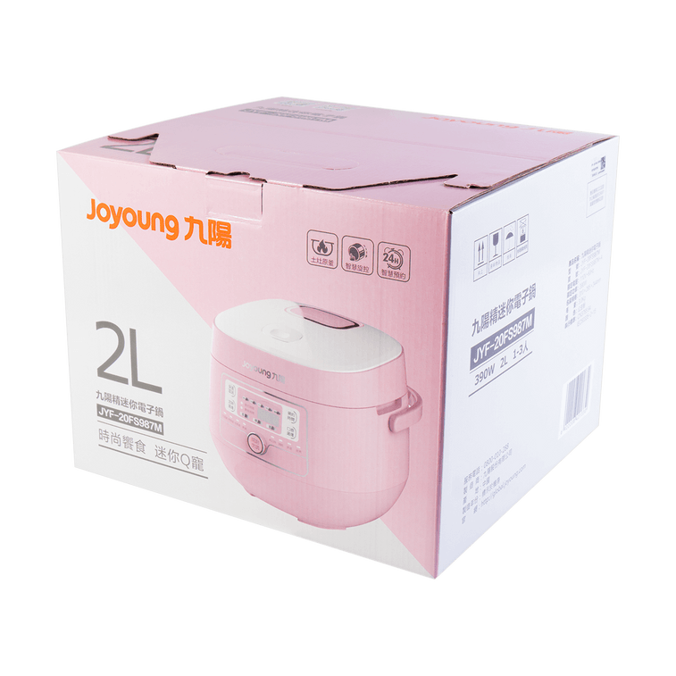 【최저가 보장】 미니 밥솥, 67.63 fl oz JYF-20FS987M #핑크 4