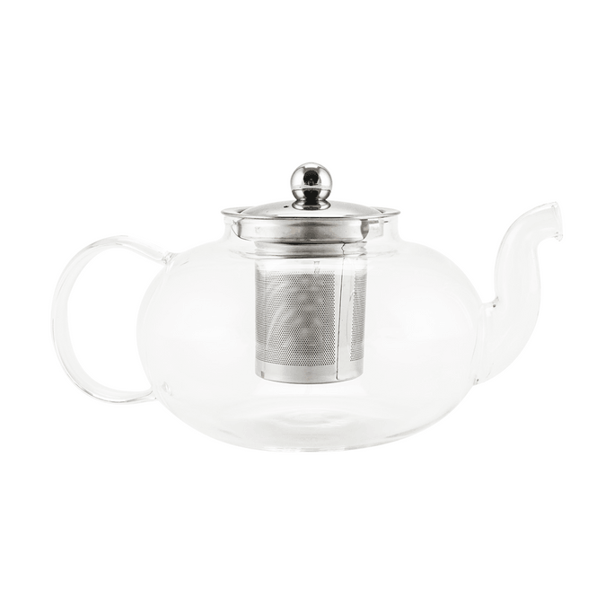 韩国KOTO 透明玻璃茶壶 耐高温 蒸泡茶专用 带茶漏1000ml