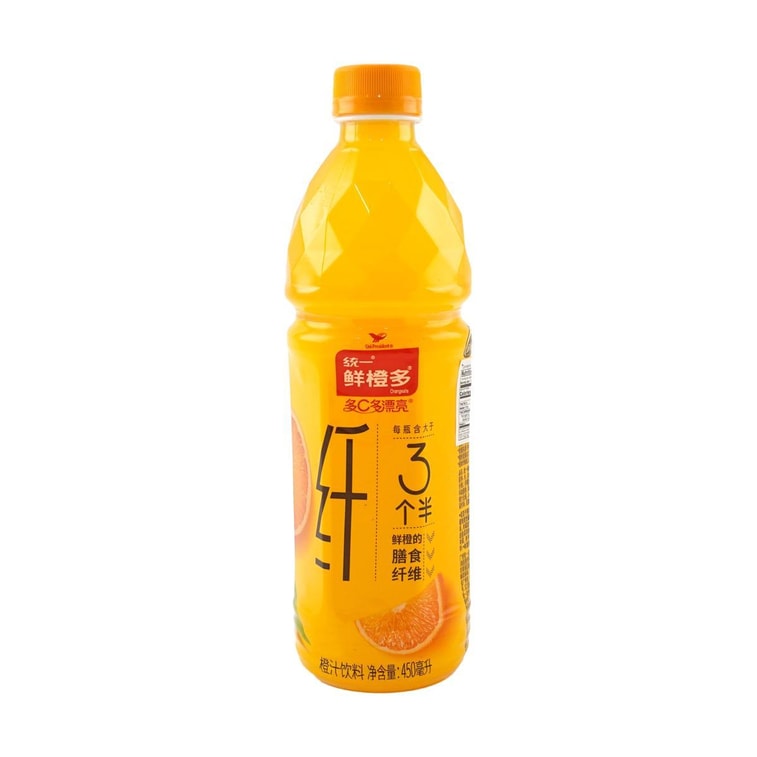 统一 多C多漂亮 鲜橙多 450ml 4