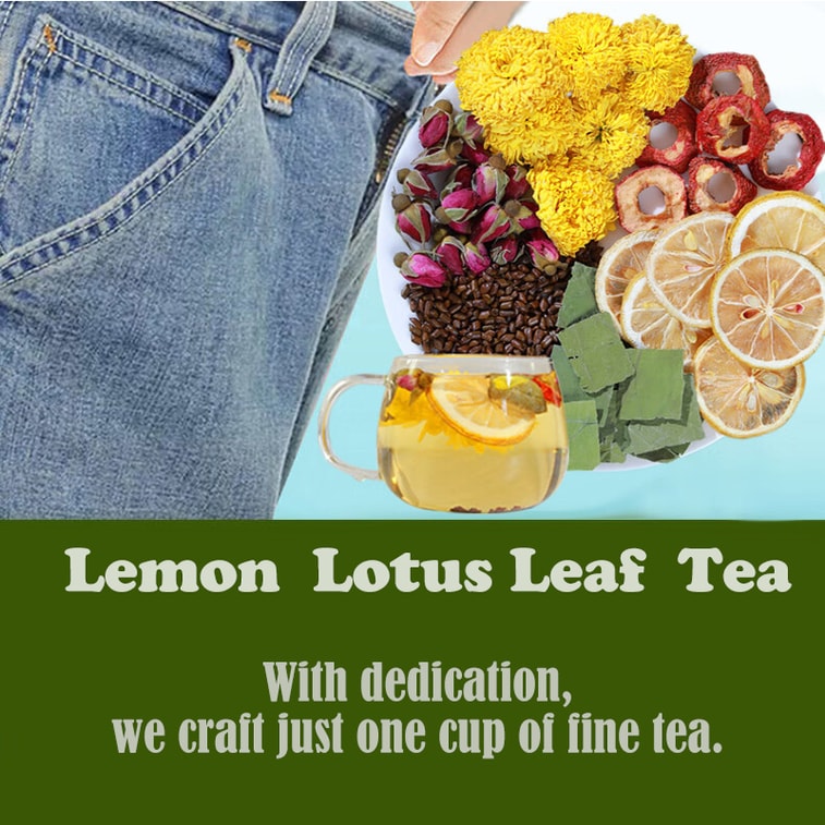 【Expédition directe du Canada】 Thé au citron et à la feuille de lotus Sivan (100g, 5g x 20 sachets) Rafraîchit l'haleine, thé rafraîchissant, cadeau de fête, thé mélangé, thé pour soulager la chaleur et dégraisser 3