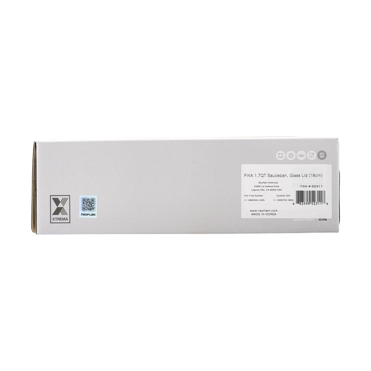 Fika 1.7쿼트 소스팬 (유리 뚜껑 및 나무 손잡이 포함, 7.1인치) 6