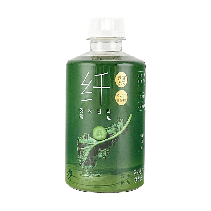 【亚米独家】喜茶 羽衣甘蓝青瓜复合果蔬汁饮料 330ml【低糖低卡高纤】【清爽营养液体沙拉】