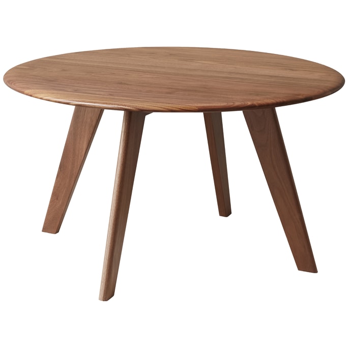 Fancyarn Walnut Solid Wood Coffee Table Round Table Top 0.55m