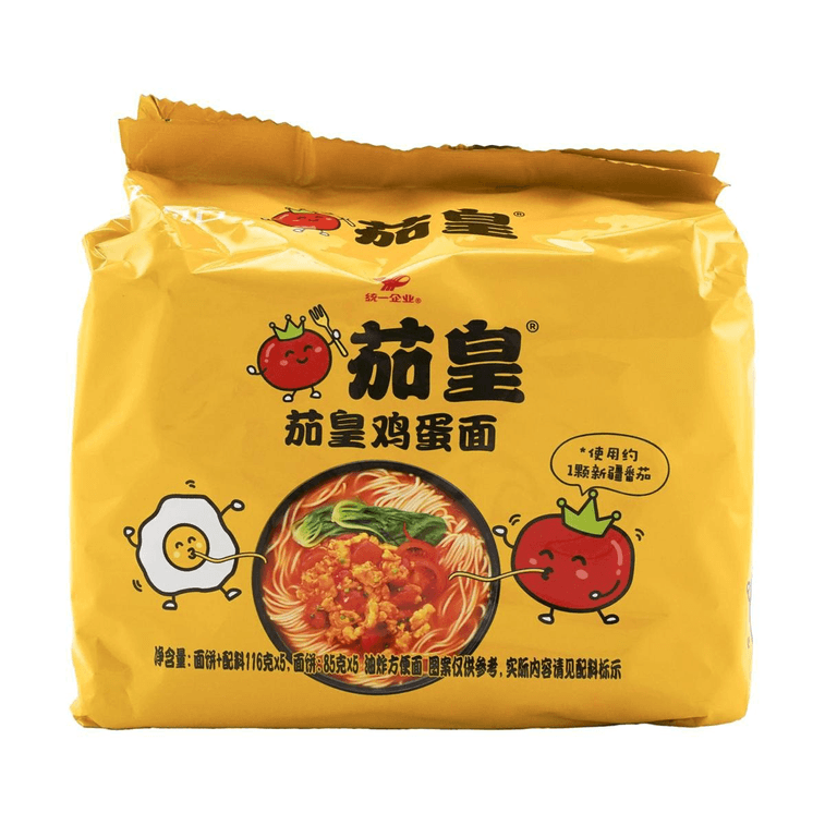 【网红爆款】统一 茄皇 方便面 番茄鸡蛋味 五连包 580g【直井怜同款】 7
