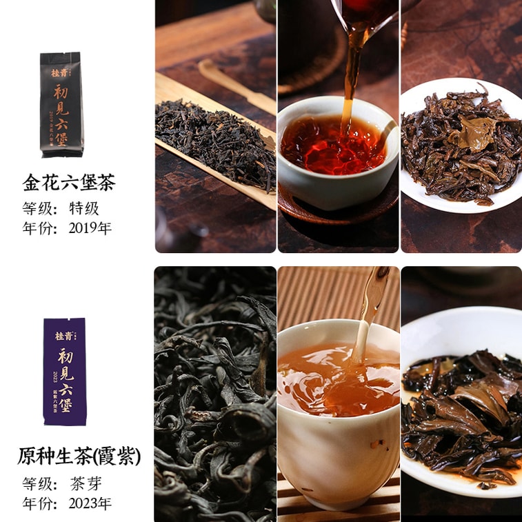  小師姐評茶 六堡茶品鑑合集 一次喝遍8種典型風格六堡茶 廣西梧州黑茶 六堡茶入門教科書 初見六堡 茶葉送禮佳品 56克(7克x8包) 5