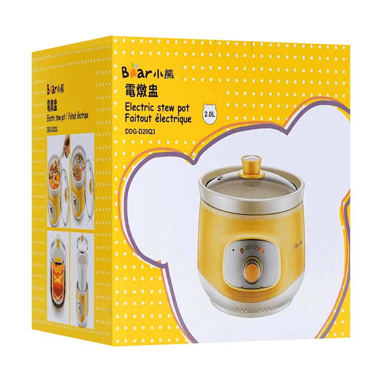 BEAR小熊 陶瓷电炖锅 小功率电炖盅 宿舍煮粥神器 2.0L DDG-D20Q3 5