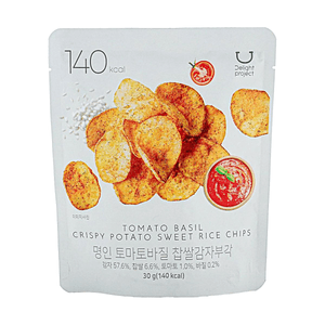 Tomato Basil Crispy Potato Sweet Rice Chips 1.06oz 【Traditional Craft】【Sweet and Sour Refreshing】