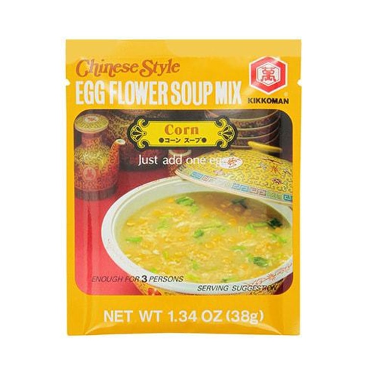 Mélange Soupe Fleur d'Œuf Style Chinois Saveur Maïs 38g base de soupe instantanée 6