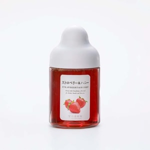 【日本直邮】日本杉养蜂园水果蜂蜜柚子果汁蜜富含VC 草莓味300g