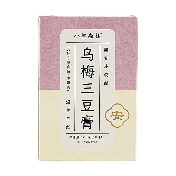 小羊森林 乌梅三豆膏(新) 100g(10g*10条)
