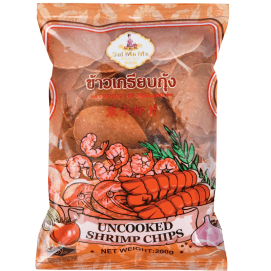 [중국 직배송] 타이 워터 마마 송클라 새우칩, 빨간 봉지에 담긴 마늘 새우칩, 수제, 진한 새우 향, 타피오카 칩, 200g*1봉지