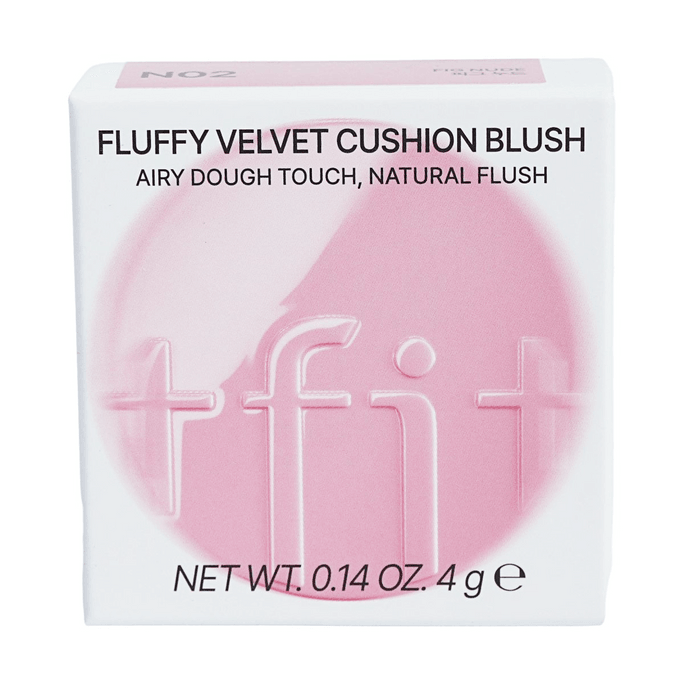 플러피 벨벳 쿠션 블러쉬 N02 피그 누드 0.14oz 【소프트 포커스 매트】【롱래스팅 컬러】
