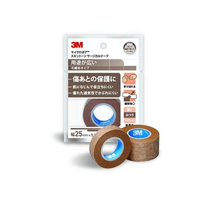 3M NEXCARE 일본 최소 침습 피부색 수술용 테이프(9.1m) - 피부색, 눈에 띄지 않음, 중간 접착력, 습윤 피부 고정 및 상처 보호에 적합