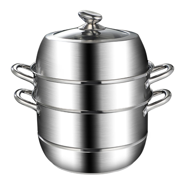 Thickened Stainless Steel Pot Set, Milk Frying Pan with Kettle