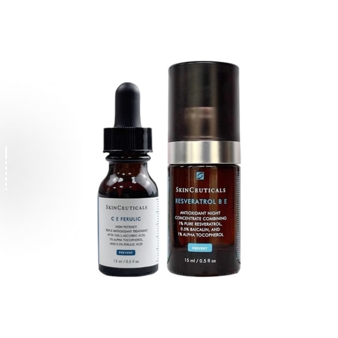 Daily & Nightly Antioxidant Duo - CE Ferulic 15ml + RBE 15ml Brightening & Repairing Starter Kit 30g/1pack