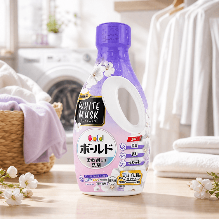 P&G P&G ボールド液体洗濯洗剤 ホワイトムスクの香り 610g - Yami