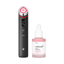 Age-R Booster Pro #Black + PDRN Pink Peptide Serum, 1.01fl.oz.【Value Pack】