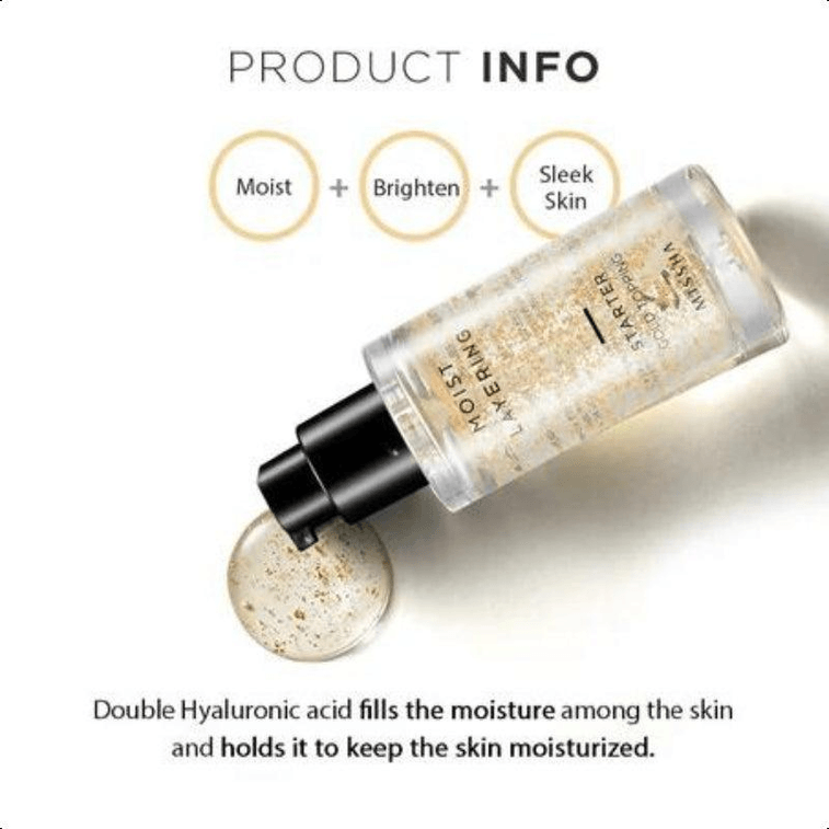 【韩国直邮】 韩国 MISSHA 谜尚 尚金钻蜜光妆前凝露补水保湿提亮妆前乳30ml 3