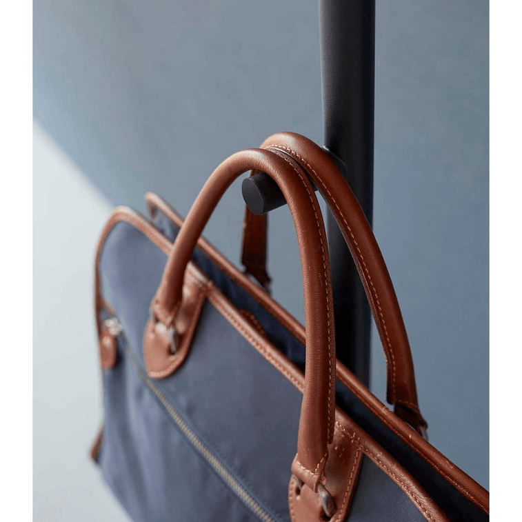 Coat Rack (63.98 H) - Steel + Wood Black 12