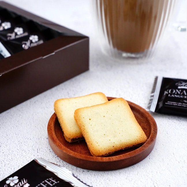 Kona Coffe Blend Langue De Chat Cookie Gift Box 3.2  [Dessert Gift Set]