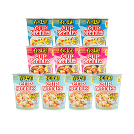 【Value Pack】Japanese Cup Noodles Flavor Assortment - Seafood, Spicy Seafood & Crab Flavor Instant Noodles, 10 Cups* 2.64oz
