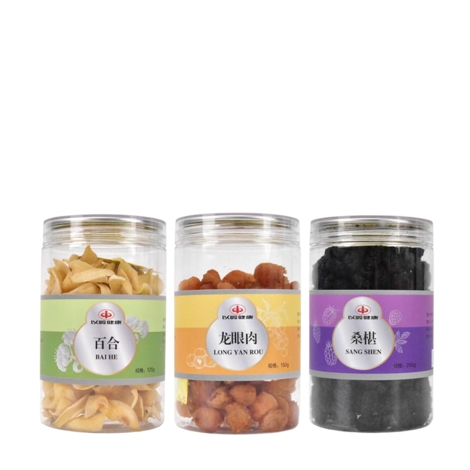 Soothing Moisture Tea  With Lily Bulb  Mulberry  Longan 3 Bottles