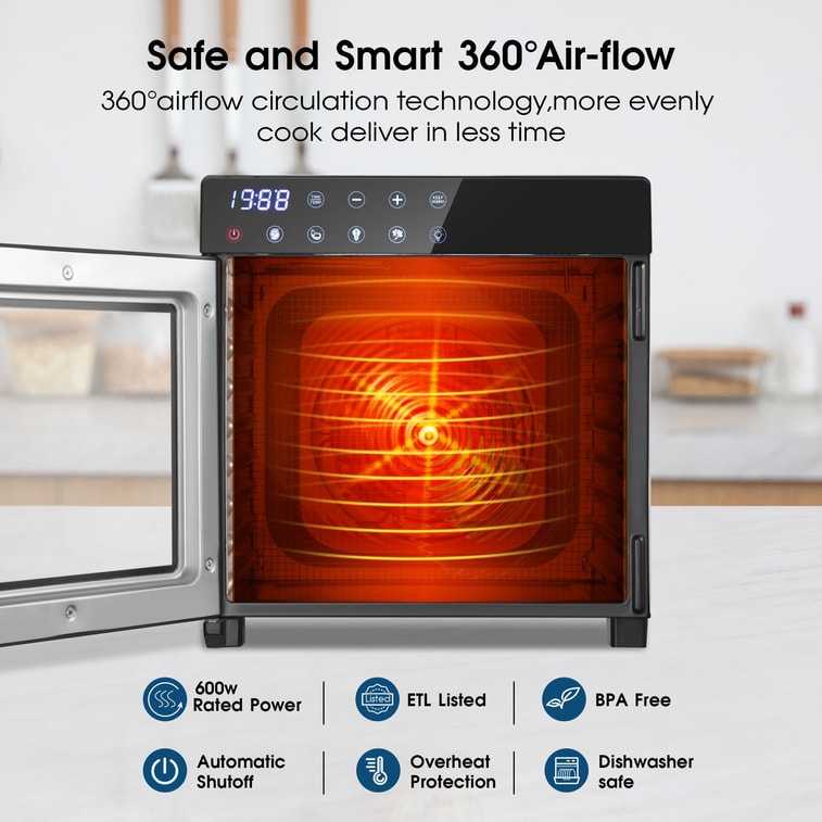 Amzgachfktch Stainless Steel Large Capacity Food Dehydrator 4