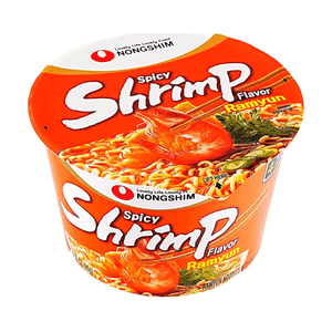 매콤한 새우 큰컵 국수, 3.35 oz【진한 해물 매운 국물】