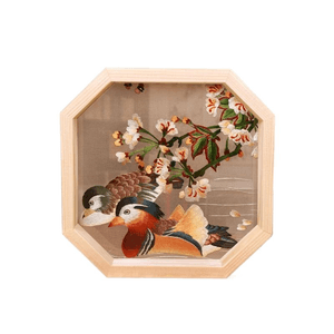 Intangible Cultural Heritage Shu Embroidery Handmade Embroidery Ornament Year By Year Chang'an 17 * 17 * 3.8cm