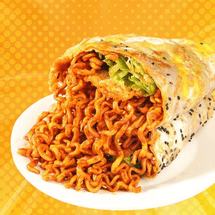 Crepe Buldak Ramen, Hot & Spicy Flavor, 4.59 oz *3【3 Packs】