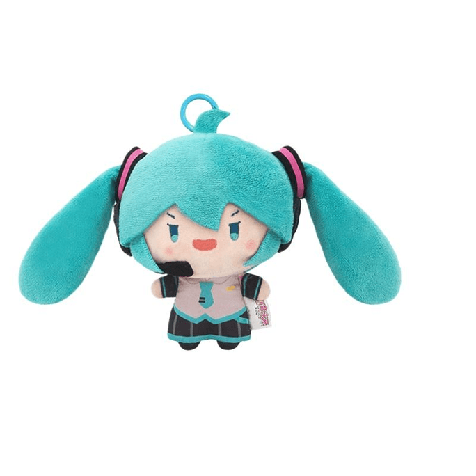 【中国直邮】 灵动创想 初音未来马尾甩甩毛绒玩偶周边 凶凶款 13cm