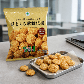 日本FAMILY MART全家 一口大小歌舞伎扬米果 81g 【咸甜浓郁】【酥脆可口】