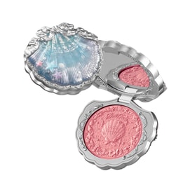 [중국 직배송] 플라워 노우스 새틴 블러셔 03 코랄 쉘 5g, 쉘 펄 시리즈 새틴 블러셔, 맑고 화사한 볼터치, 여자친구를 위한 완벽한 선물