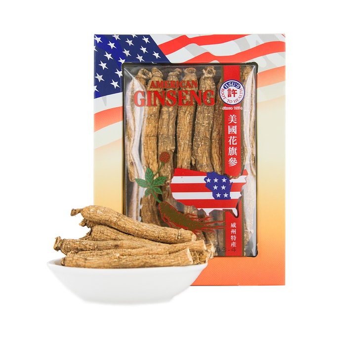 HSU'S Cultivated American Ginseng Long Medium Small 4oz